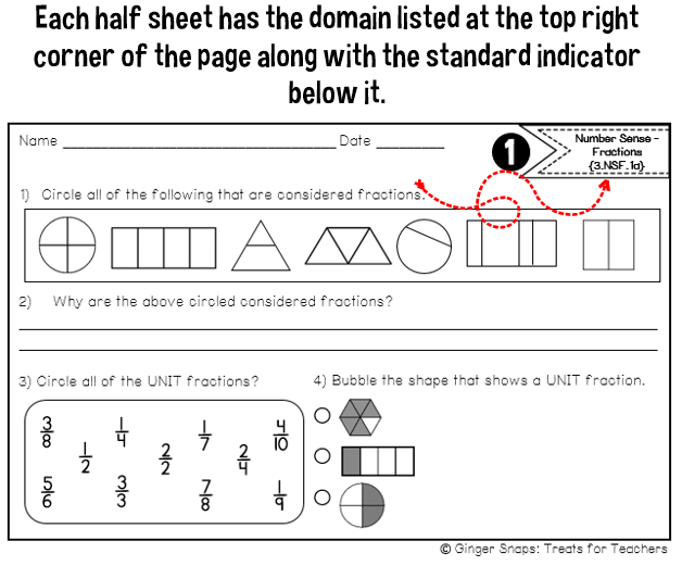 Ginger Snaps: Math Homework Bundle for the Year