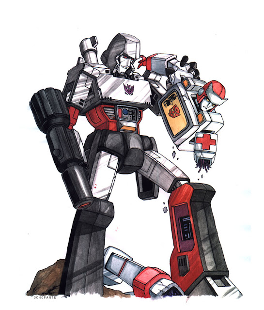 El Jardin de Ochopante Megatron vs Ratchet