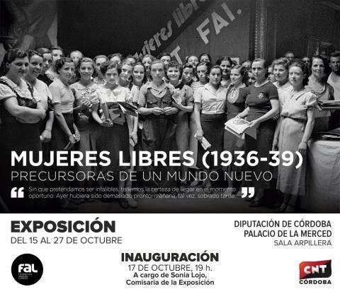 La exposición ‘Mujeres Libres (1936 - 1939): precursoras de un mundo nuevo’ llega a Córdoba