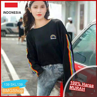 SKL139 Sweater Pelangi Wanita Cantik Rainbow BMGShop