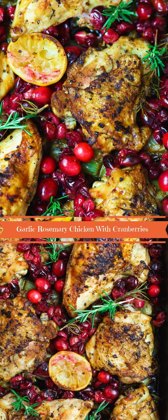 Garlic Rosemary Chicken With Cranberries