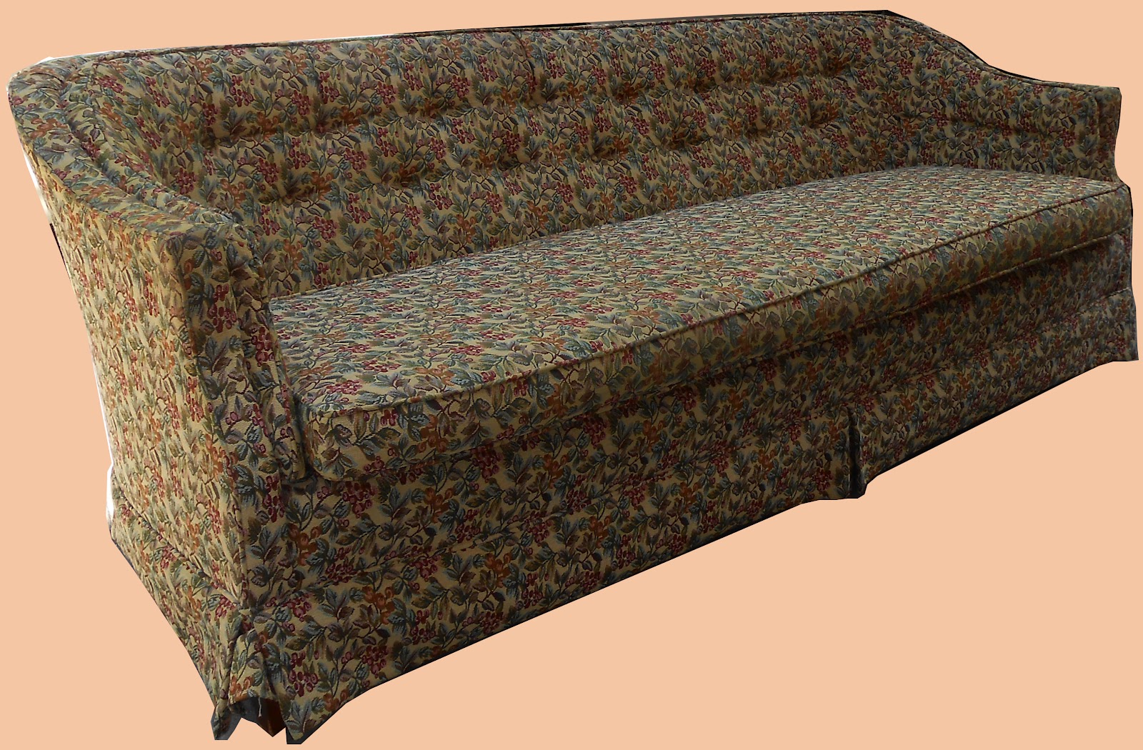 Uhuru Furniture & Collectibles Vintage Tapestry Sofa SOLD