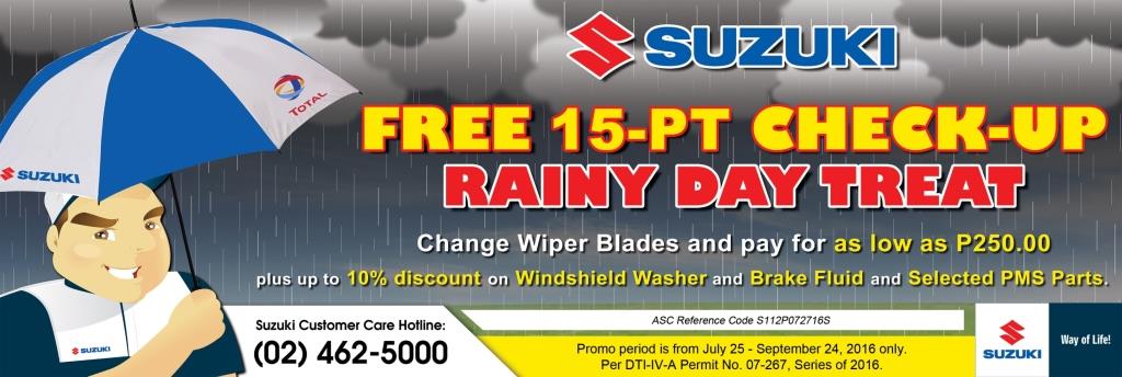 Suzuki Philippines’ Free Car Checkup Service Campaign Suzuki Free Car Checkup Service Campaign