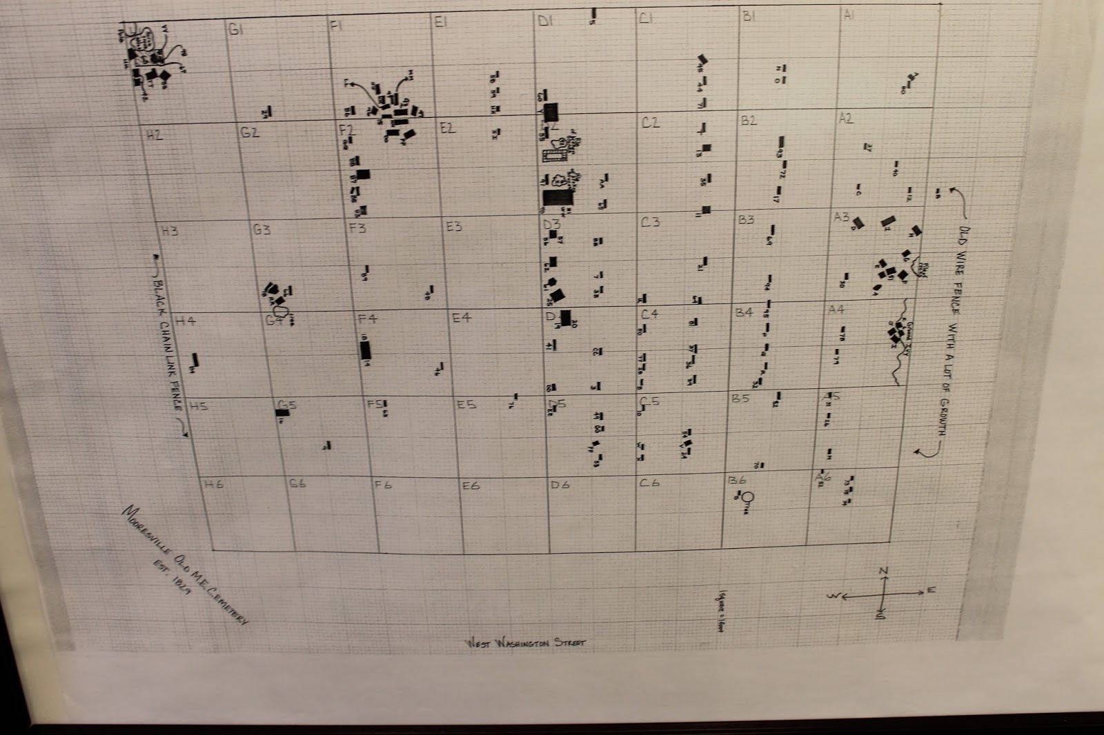Mooresville (Indiana) Local History Treasure Trove Burial Map to