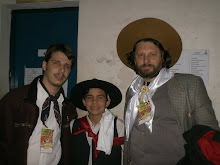 Ao lado de Gustavo Oliveira e Leandro Berlesi na 31ª Coxilha Nativista