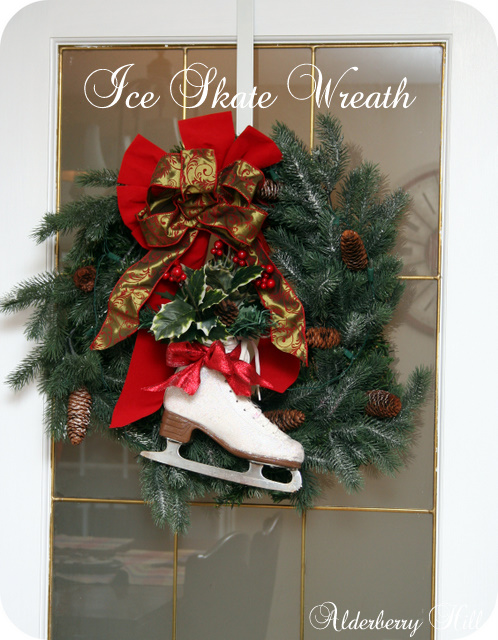 Ice Skate Wreath- From My Front Porch To Yours