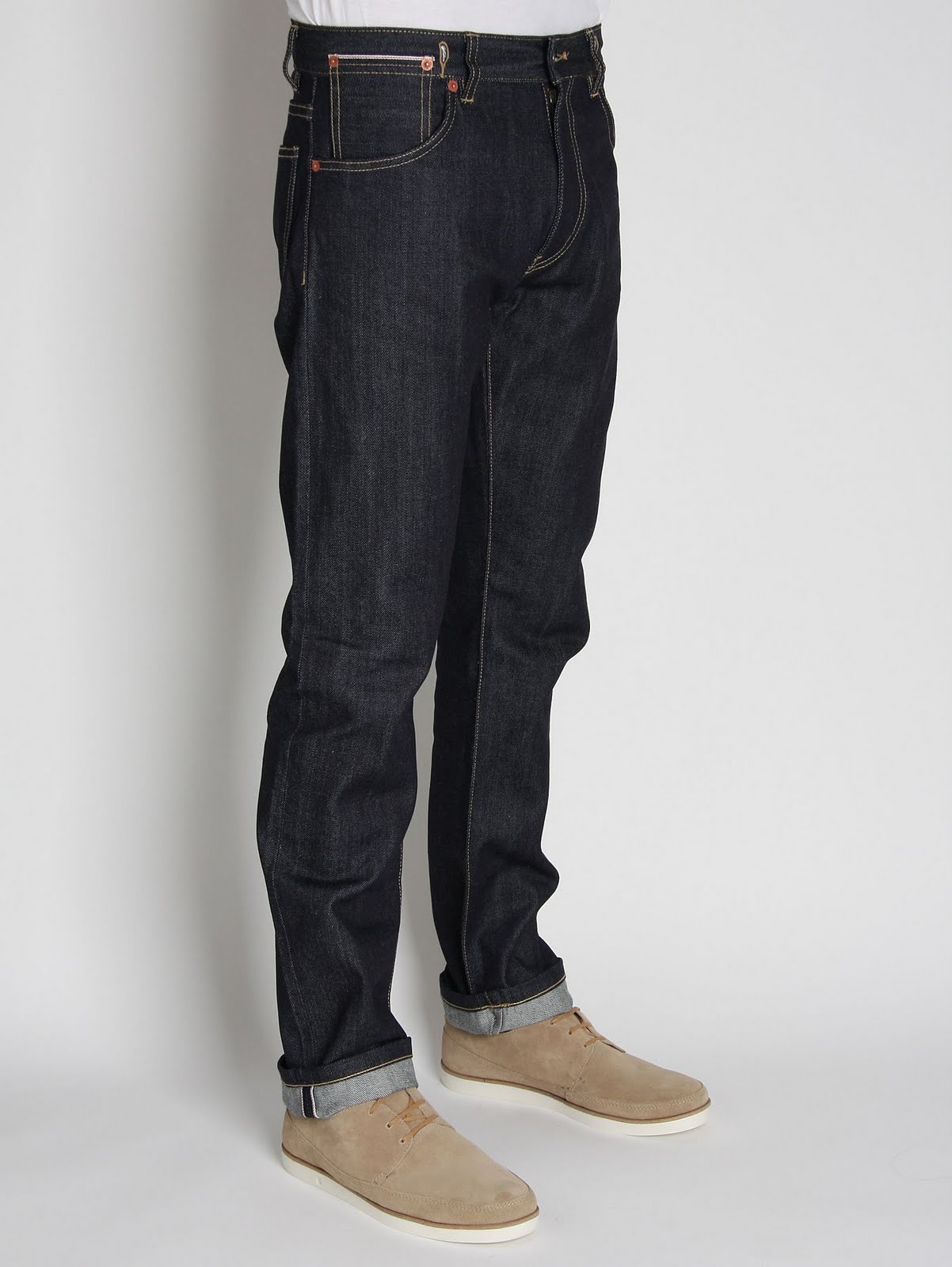 Fashion For Men: YMC Men's Slim Selvedge Raw Denim Jeans
