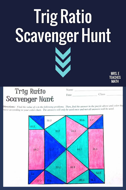 a fun activity for practice trig ratios - fits in an interactive notebook