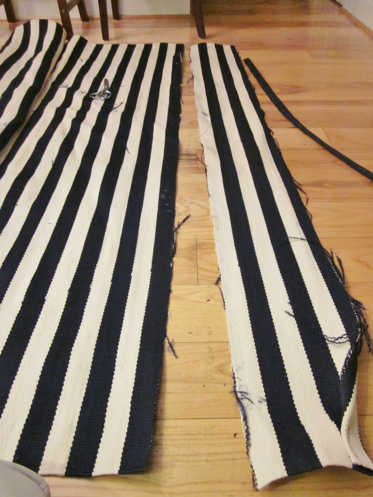 BonnieProjects How to Shorten a FlatWeave Rug {Easy Tutorial}