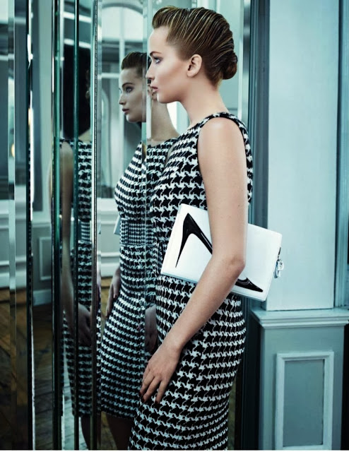 Jennifer Lawrence wears the latest Dior looks for Elle France October 2013