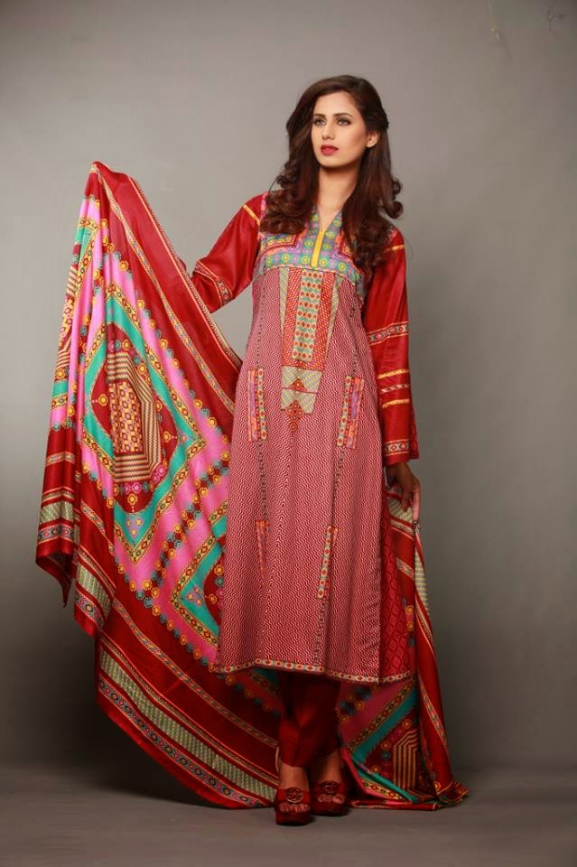 Batik Latest Summer Lawn Collection 2015 by Moon Textile myfiercefashion