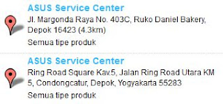 Alamat Service Center ASUS Service Center ASUS depok