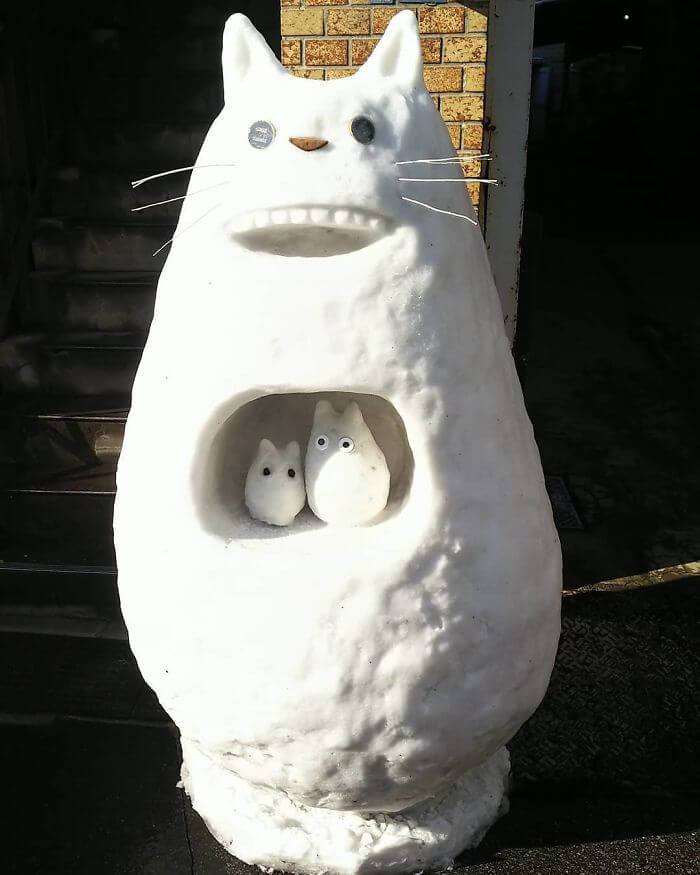 Mesmerizing Pictures Show How Heavy Snowfall In Japan Made People Creative Mesmerizing Pictures Show How Heavy Snowfall In Japan Made People Creative