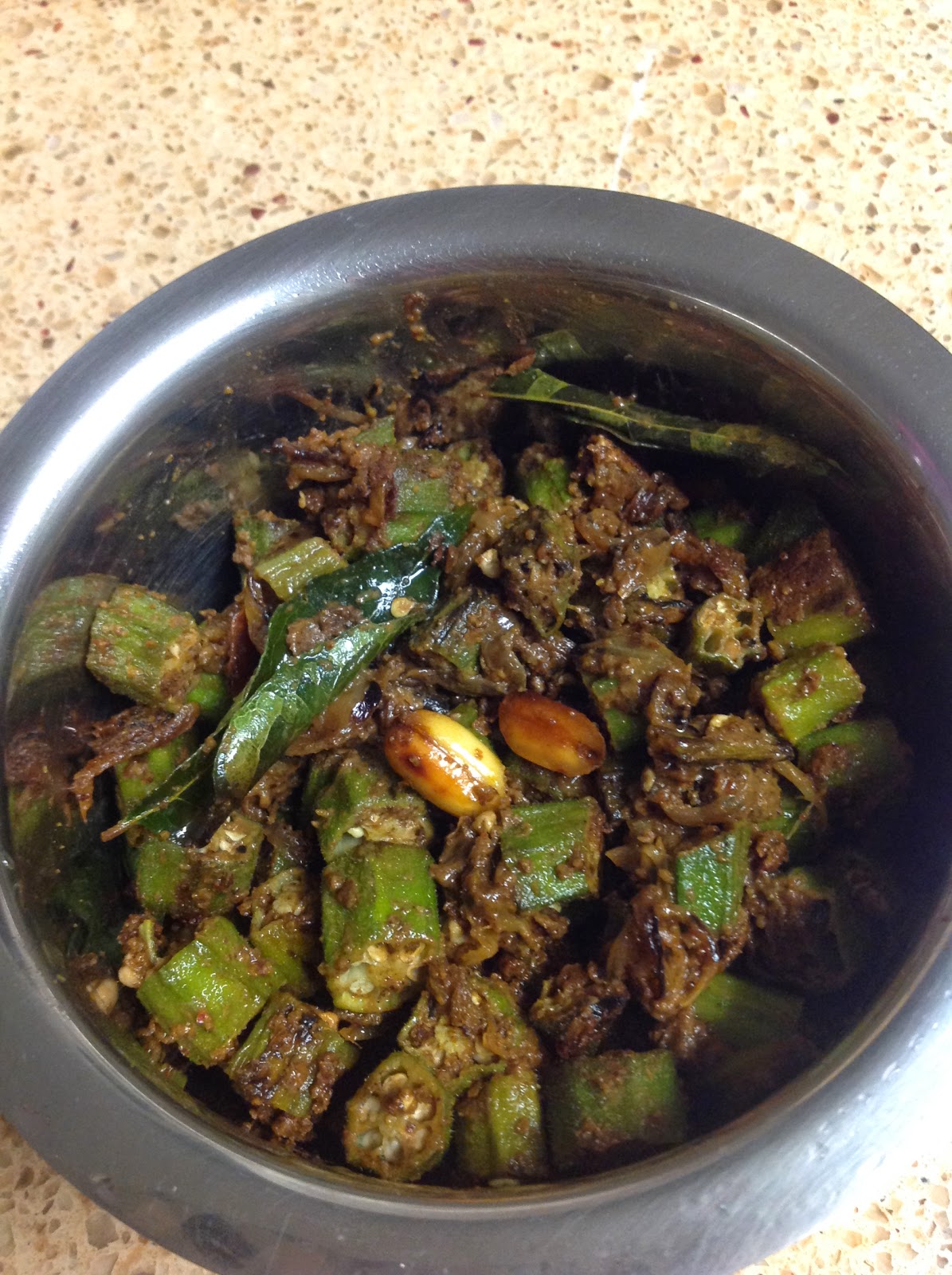Talent corner Okra/Bhindi/lady's finger Peanut Fry