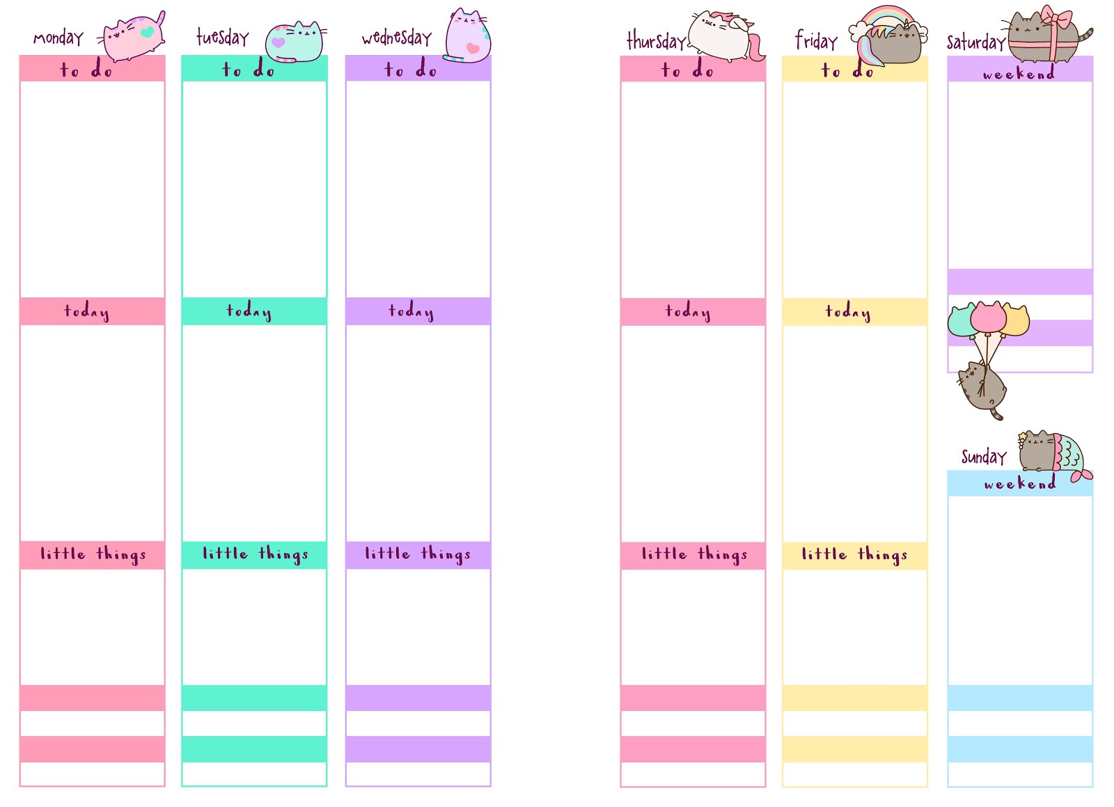 Free Printable Planner Inserts