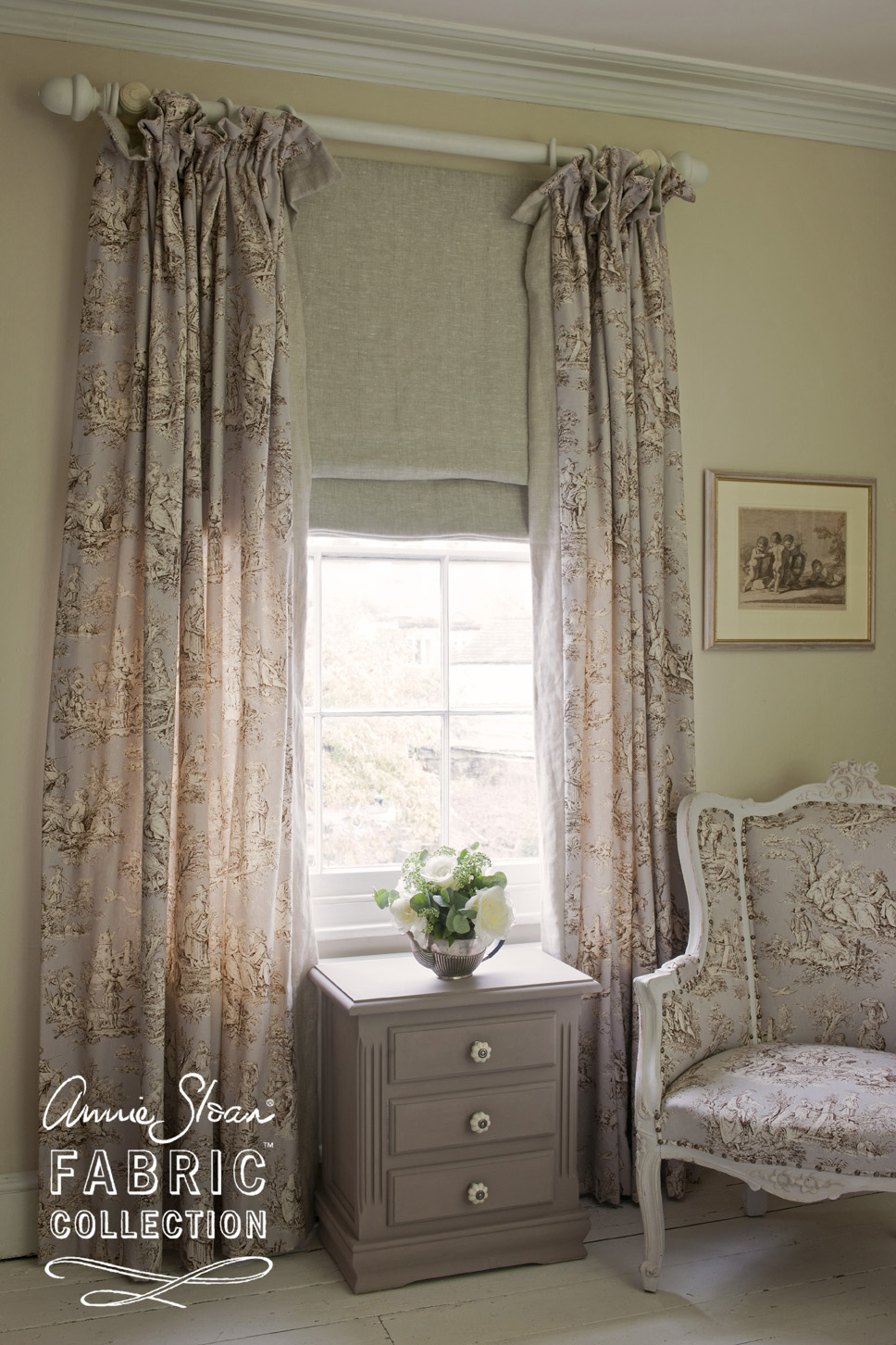 Shades of Amber Annie Sloan Fabric Collections mixed with Dash and