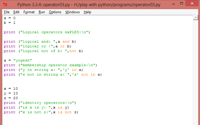 Play with python