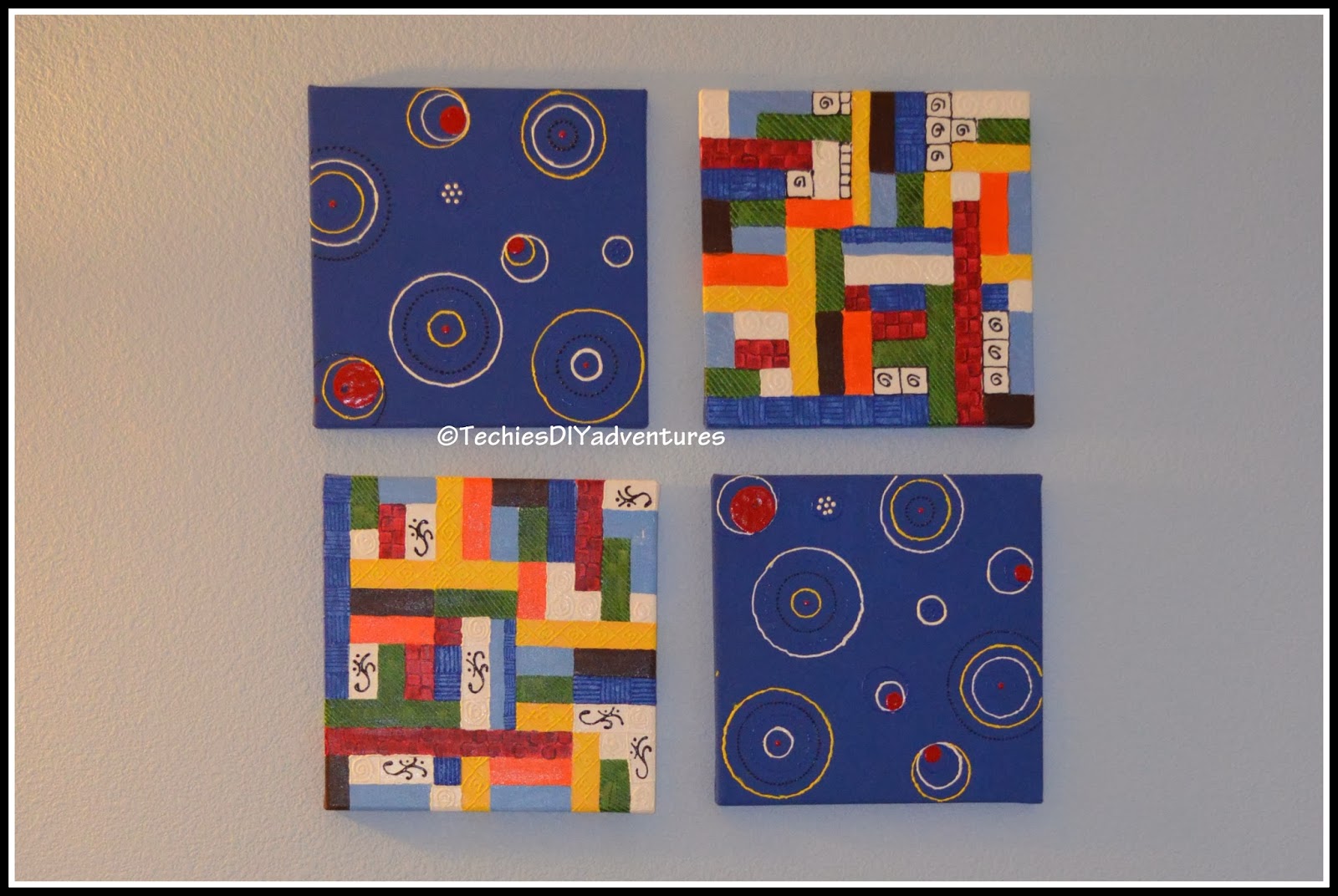Geometric shape Painted Canvas