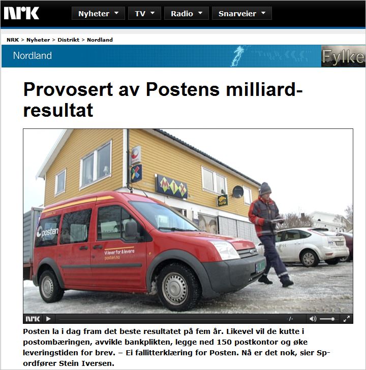 Chaffeys blogg: Om post, digitalisering og politikere