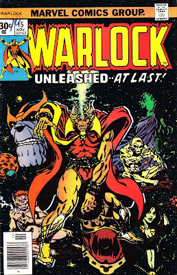Warlock v1 #15 marvel 1970s bronze age comic book cover art by Jim Starlin