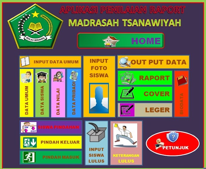 Aplikasi RAPORT KTSP dan RAPORT K13 untuk Madrasah MI, MTS, dan MA || Deskripsi Otomatis || Versi Permendikbud 104 Tahun 2014