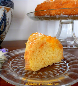 Mandarin Orange Upside Down Cake, a bundt cake made with mandarin oranges, orange juice and apricot jam. Dense and not too sweet, this cake is a delicious way to welcome spring | Recipe developed by www.BakingInATornado.com | #recipe #orange #cake