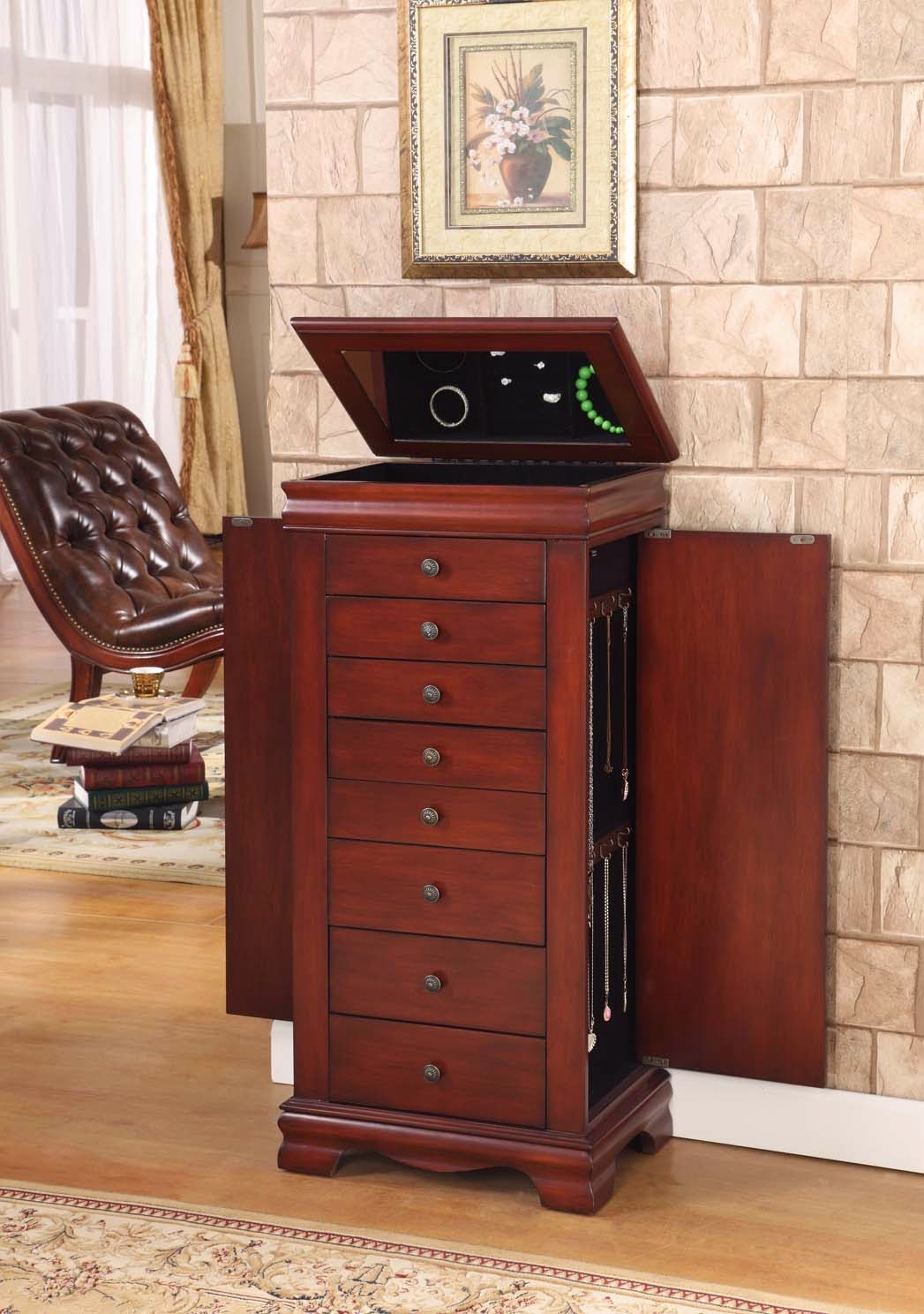 Jewelry armoire with lock Clearance