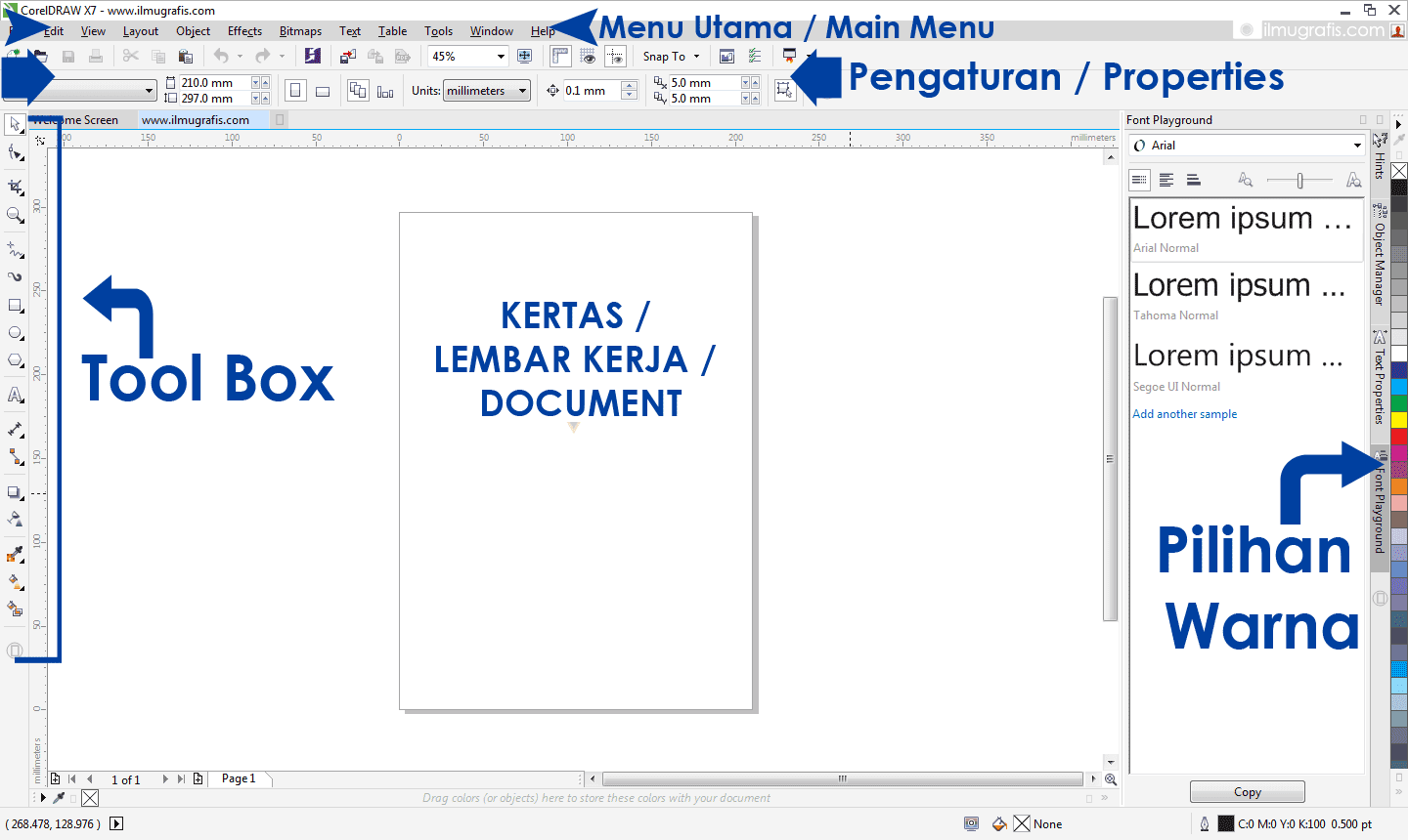 Penjelasan Shortcut dan Layout Coreldraw Lengkap Blognya Uyung