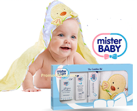 Vinci gratis 30 Kit Mister Baby: accappatoio,acqua di colonia, crema e pasta protettiva Logo Vinci gratis 30 Kit Mister Baby: accappatoio,acqua di colonia, crema e pasta protettiva