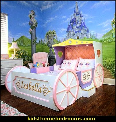 Enchanting Princess Carriage Bed theme beds - novelty furniture - woodworking bed plans - unique furniture - novelty furniture - themed furniture - themed beds - castle themed bed - castle loft beds - boat bed - Pirate Ship Bed - BATMOBILE BED - train bed - princess carriage beds - Doll house Beds