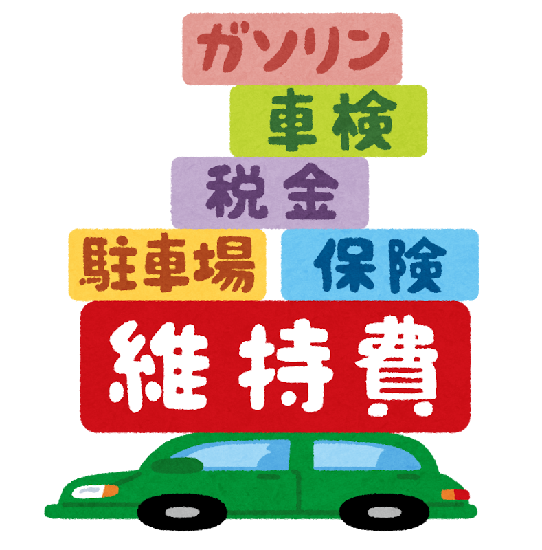 車の維持費のイラスト かわいいフリー素材集 いらすとや