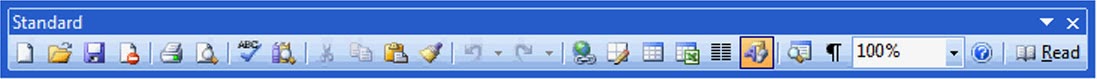 Microsoft Excel 2003 Standard Tool Bar स्टैंडर्ड टूलबार