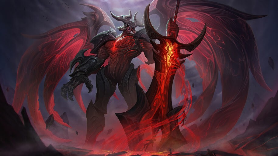 Aatrox, LoL, 4K, #5.547 Wallpaper
