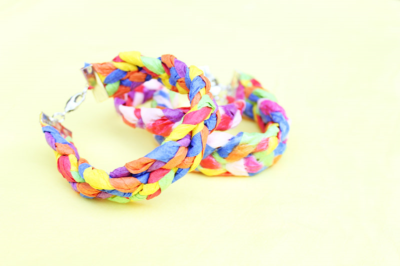Braided Paper Bracelets Munchkins and Mayhem