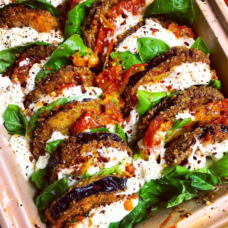 Haute + Heirloom instagrub Eggplant Parmesan with Homemade Brown