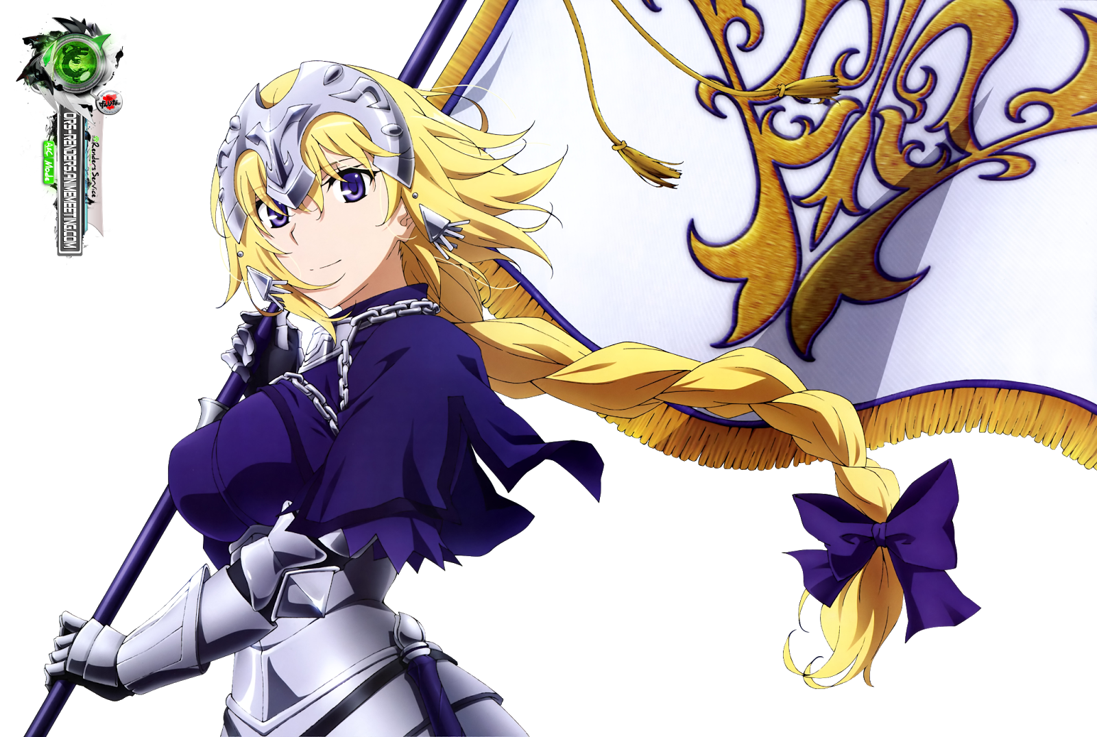 Fate/Apocrypha:Jeanne d'arc Kakoii Ruler Flag HD Render v1 | ORS Anime