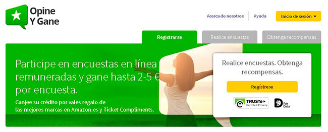 Opine Y Gane - Ganar dinero con encuestas online