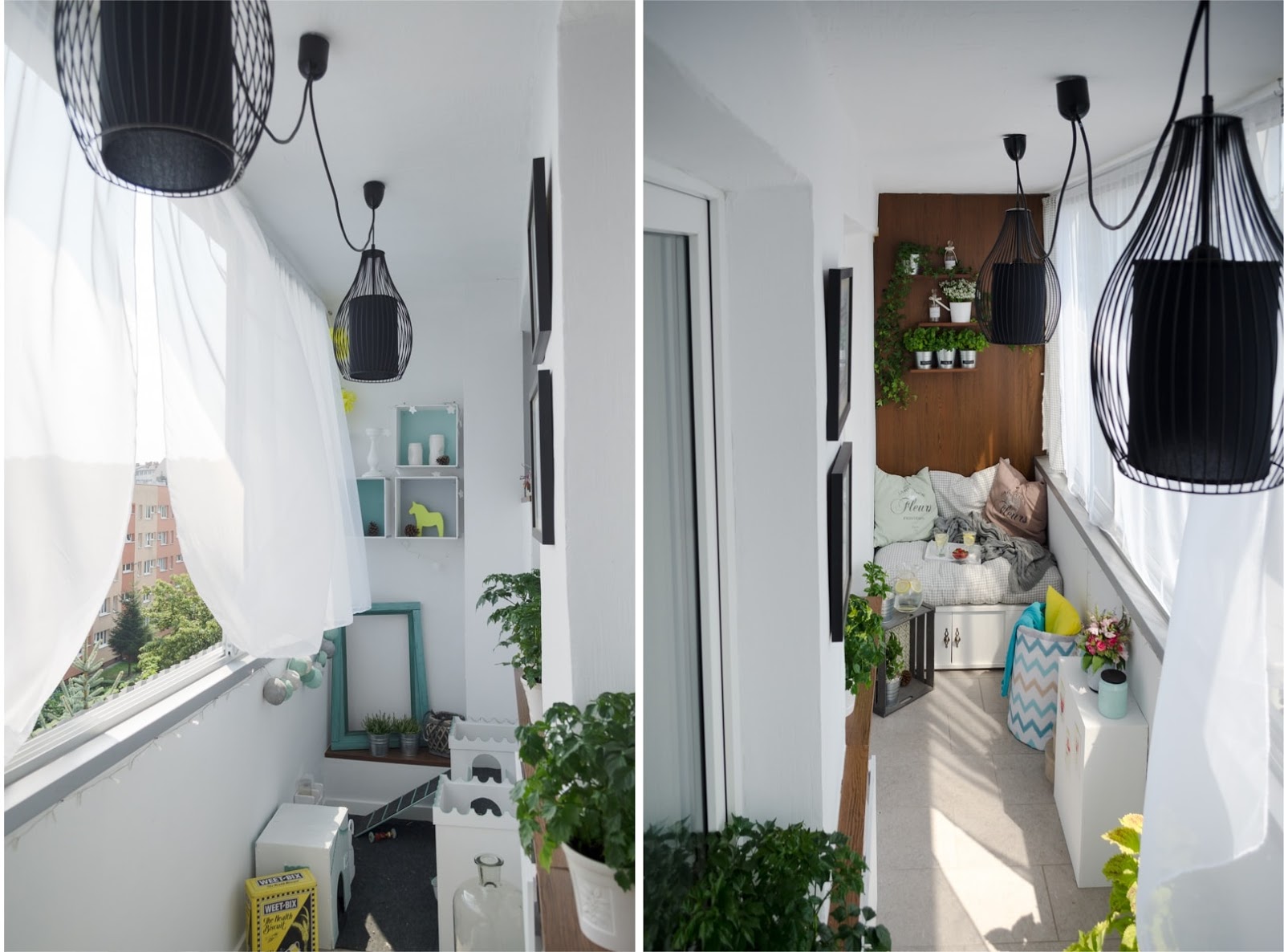 Mały balkon w bloku | Piafka