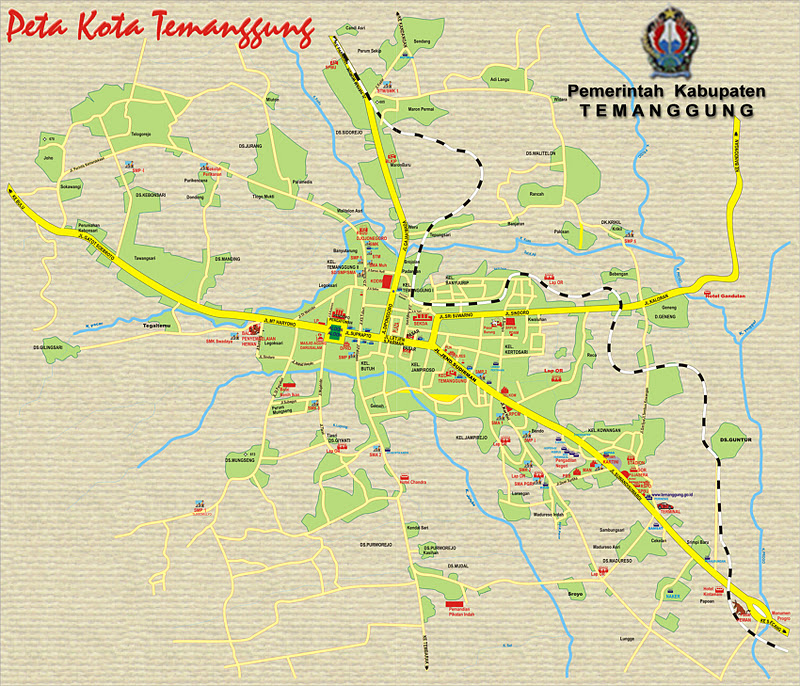 TAKJUB INDONESIA: PETA KOTA DAN KABUPATEN TEMANGGUNG
