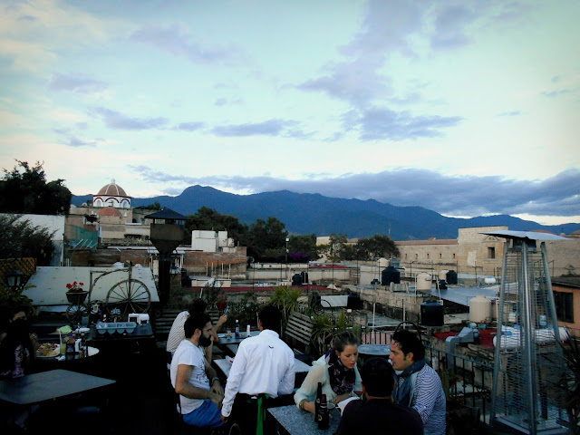 Rooftop bar Oaxaca 
