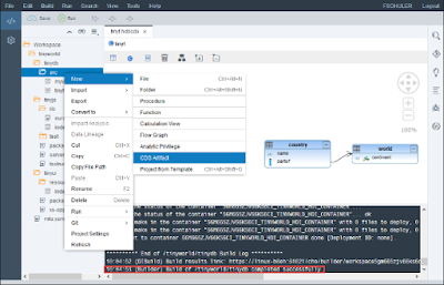 My first experiences with the on premise Web IDE for HANA