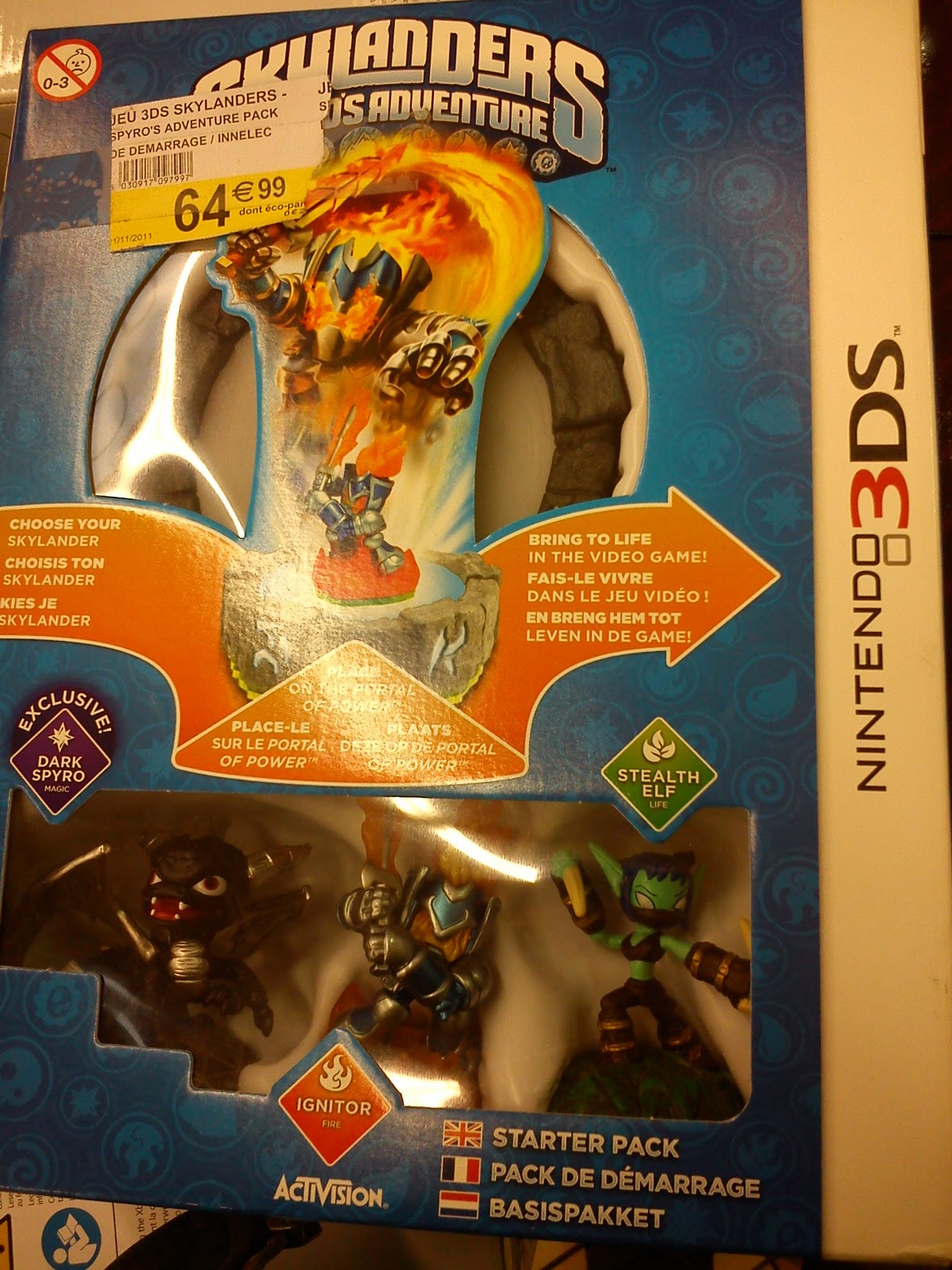 Lot De Figurines Skylanders – 4 Portails Inclus – Bon état