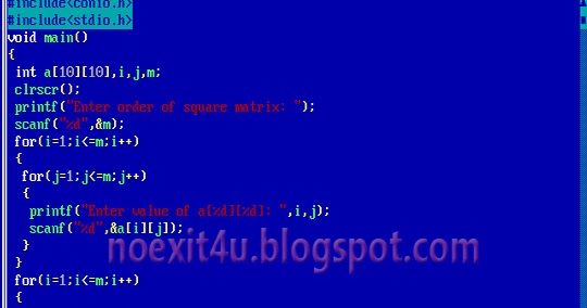 C PROGRAM: TO CHECK WHETHER A MATRIX IS SKEW SYMMETRIC OR NOT ...
