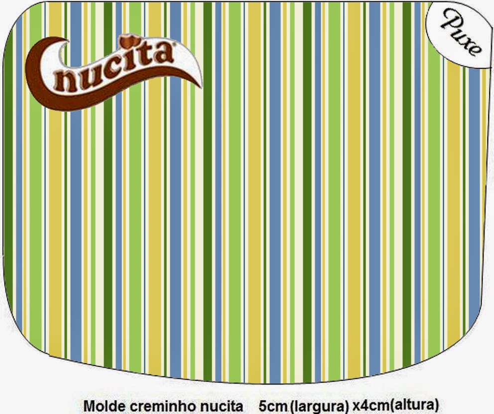 Green, Blue and Orange: Free Printable Candy Bar Labels. Green, Blue and Orange, Free Printable Nucita Labels.
