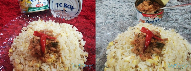 TC BOY Malaysia Nasi Goreng Telur bersama Tuna Cili Padi TC BOY