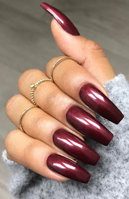 Uñas de novia rojas Uñas de novia rojas