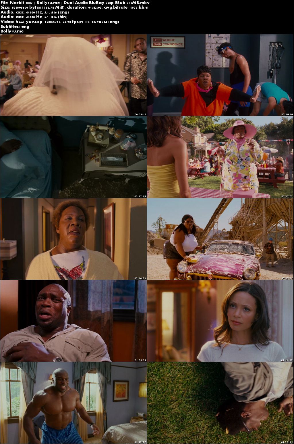 Norbit 2007 BluRay 300MB Hindi Dubbed Dual Audio 480p Download