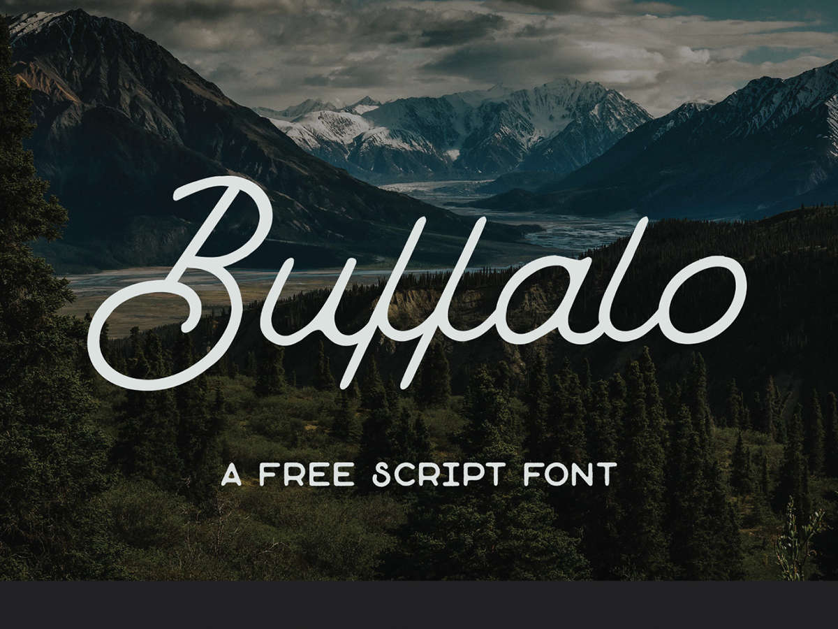 Buffalo Scrift 20 Script Font Terbaik 2016 - Buffalo Scrift