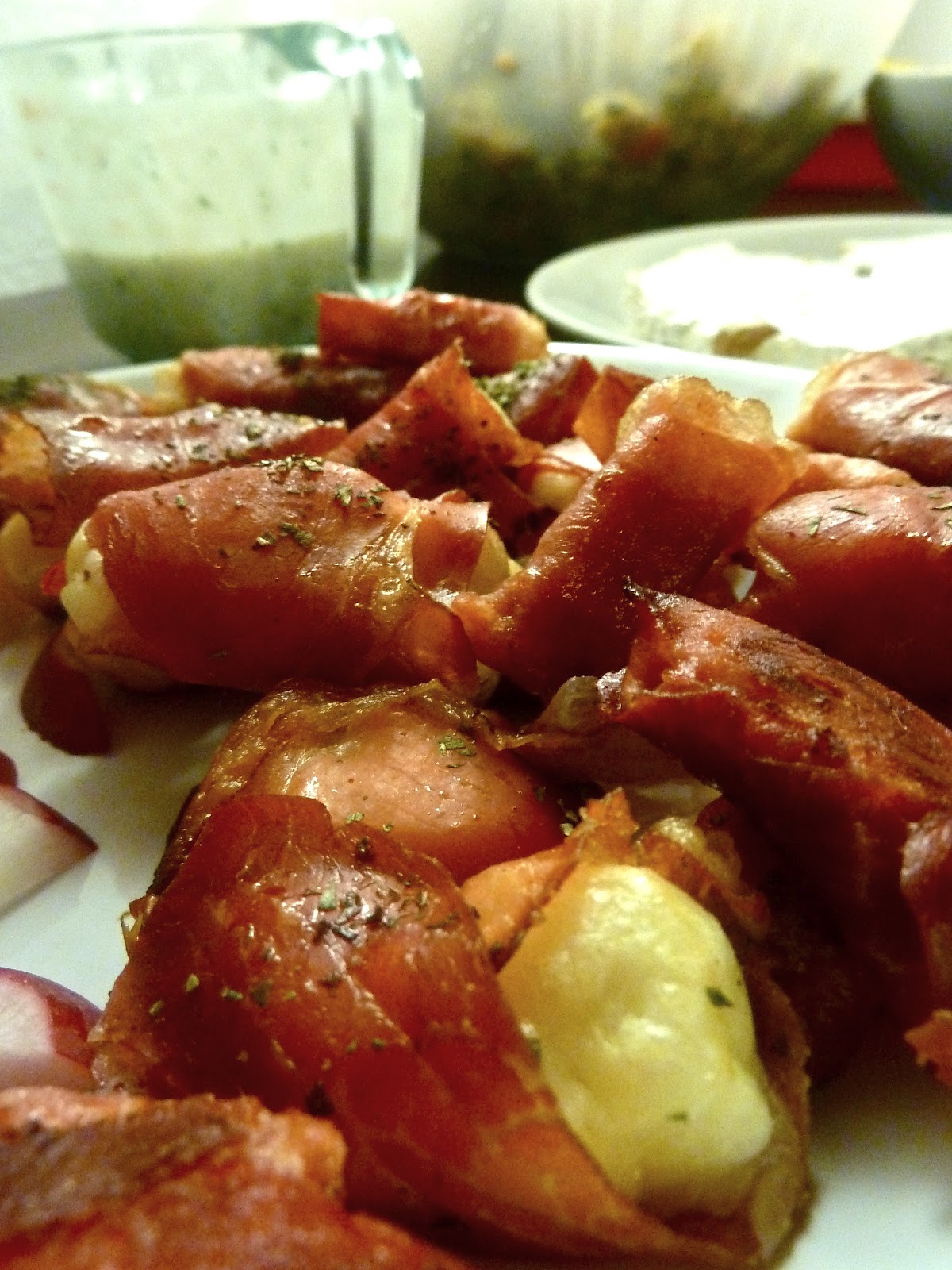 Missy's Kitchen Adventures Halloumi and Pancetta Rolls