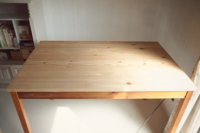IKEAテーブルのリメイク完成｜merrymade
